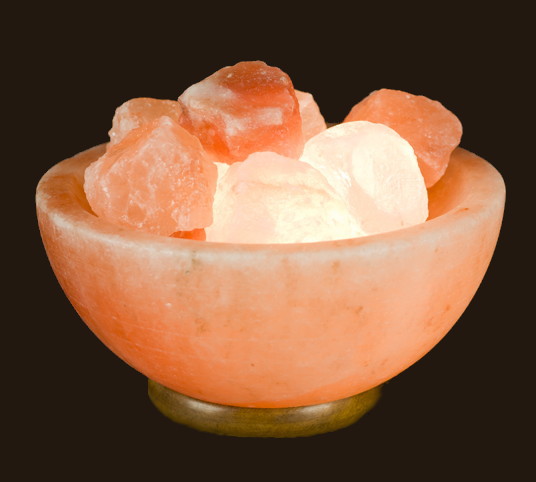 Himalayan Salt Crystal Fire Bowl Lamp - Large 8